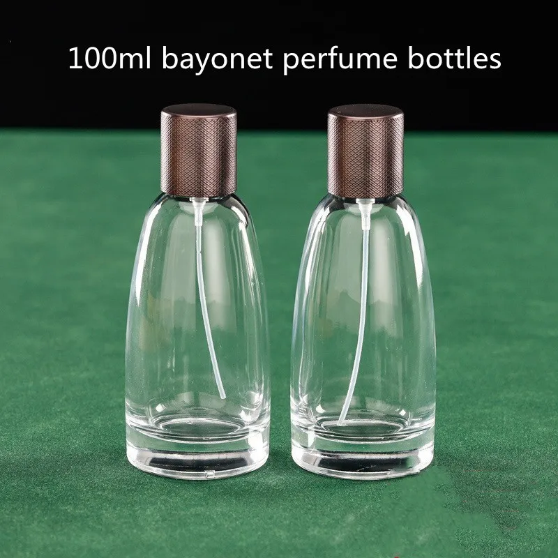 

8pcs 100ml Clear Premium Glass Perfume Bottle Conical Spray Bottle Empty Crimp Nick Perfume Bottle Need A Tool