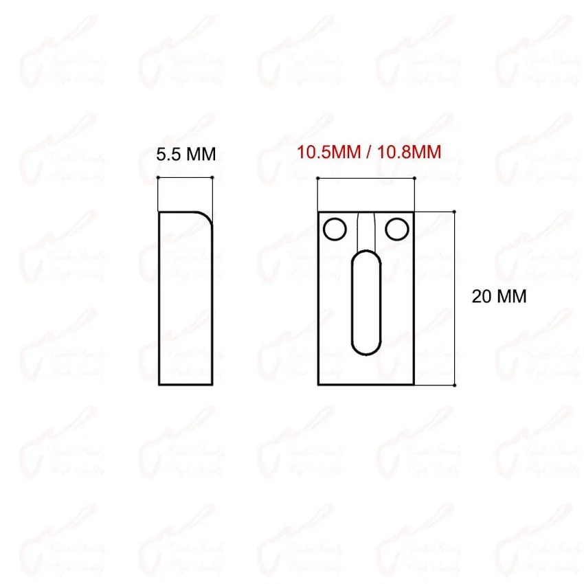 1 Set ponte per chitarra elettrica sella in ottone/sella a rullo in acciaio inossidabile 10.5MM/10.8MM - Made in Korea