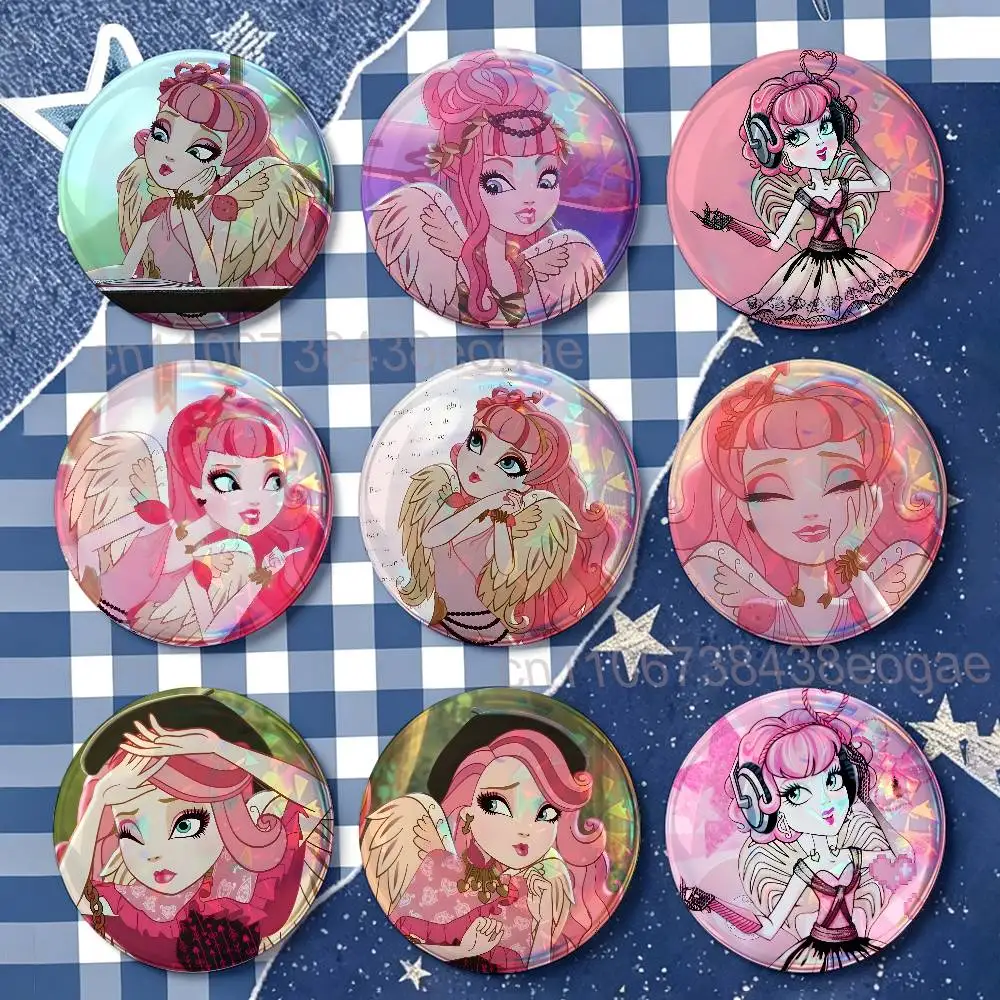 C A Cupid Ever After High HD Print Badges Pretty Round Display Brooches IP merchandise 32mm 58mm 75mm 44mm 25mm