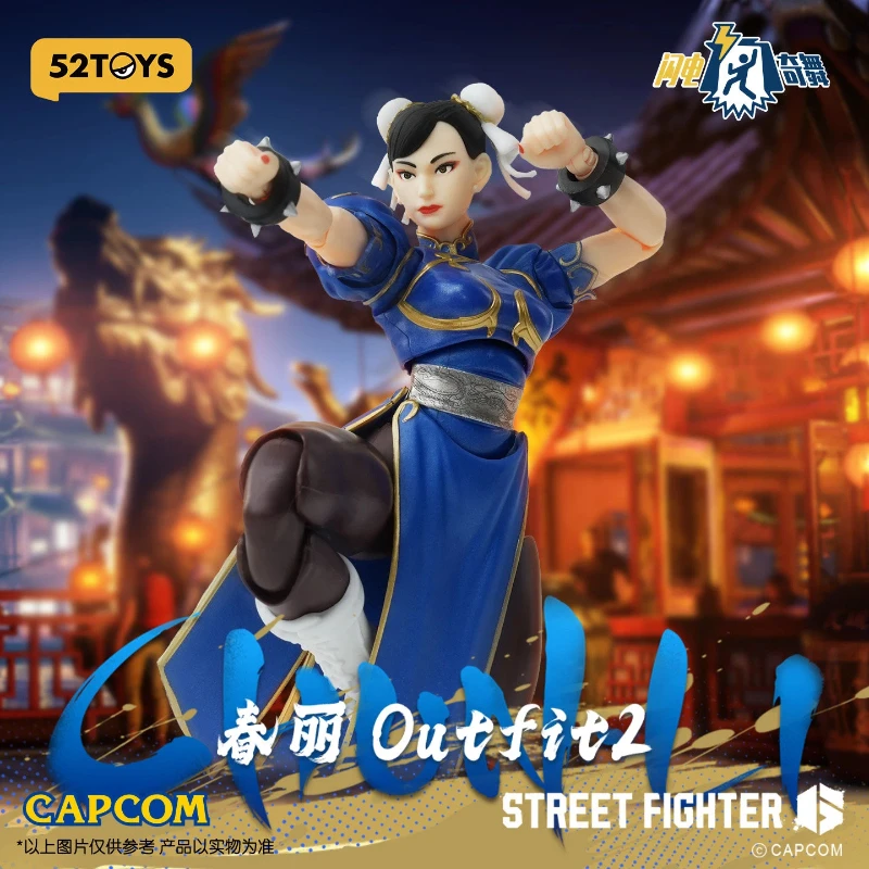 Preventa: Figura de Acción Coleccionable 52toys 1/12 Figlite Capcom Street Fighter 6 Chun-Li Outfit 2, Modelo Decorativo, Juguete de Regalo