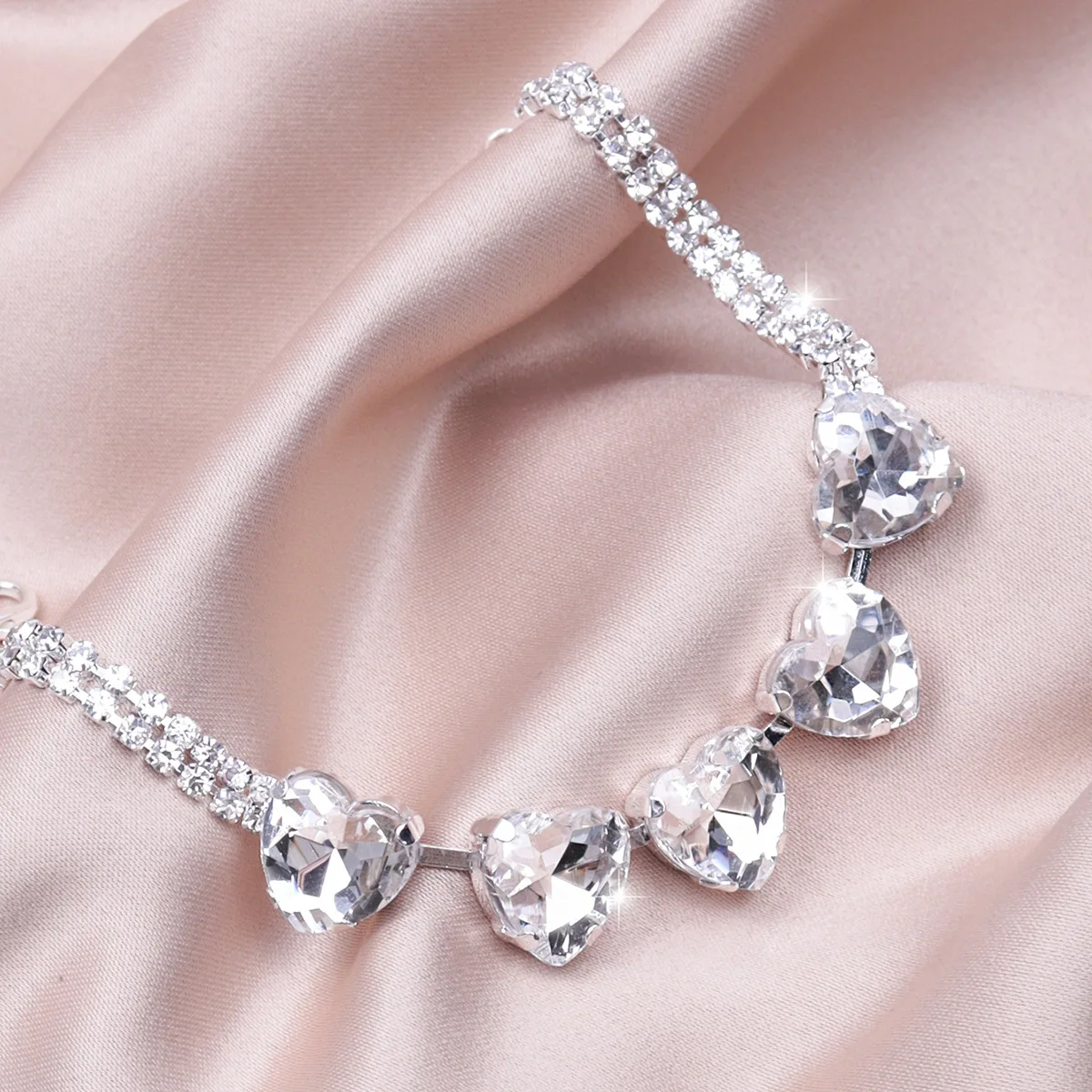 A Korean version of the American bracelet jewelry fashion bride bracelet rhinestone elastic bracelet