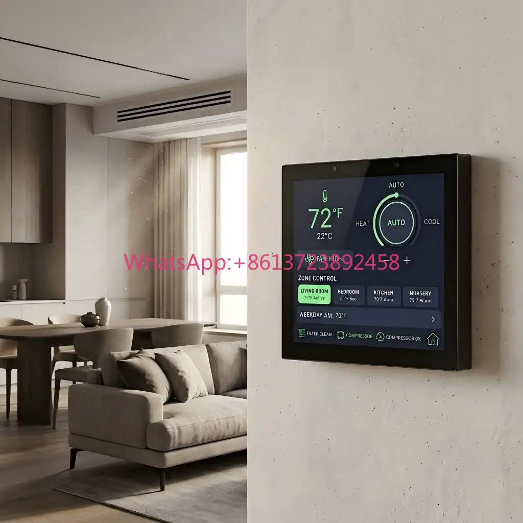 CE Approved 4'' In-wall HVAC Control Panel Smart Home Automation RK3566 Android Tablet with RS485 Wired Connection AC 110V-240V