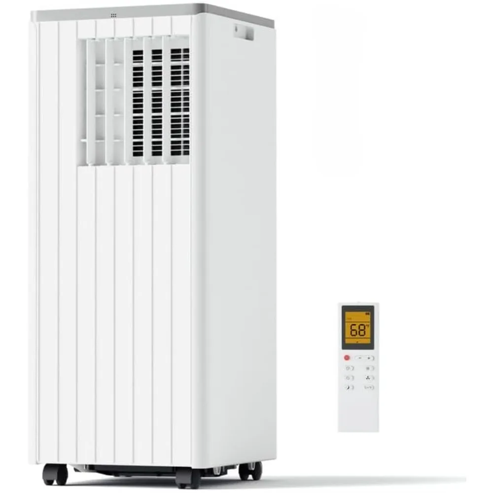 Condizionatore d'aria da 8,000 BTU, unità AC portatile con deumidificatore integrato e ventola di raffreddamento, Timer 24 ore e telecomando