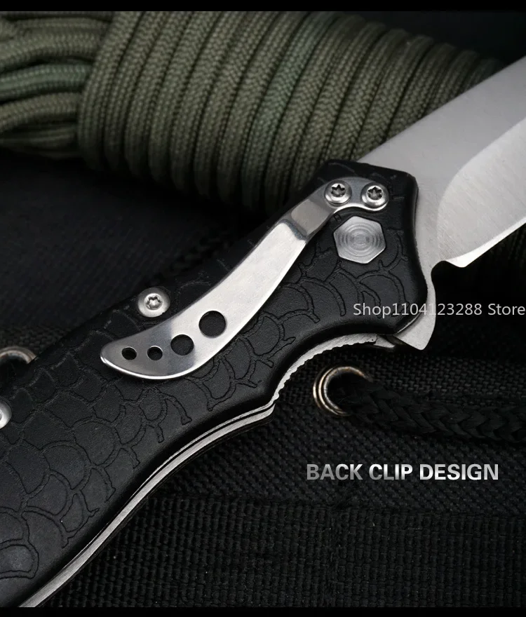 CR 8cr13mov شفرة ABS سكين صغير قابل للطي ، الفولاذ المقاوم للصدأ المحمولة عالية الجودة في الهواء الطلق EDC بقاء التخييم سكين جيب #2