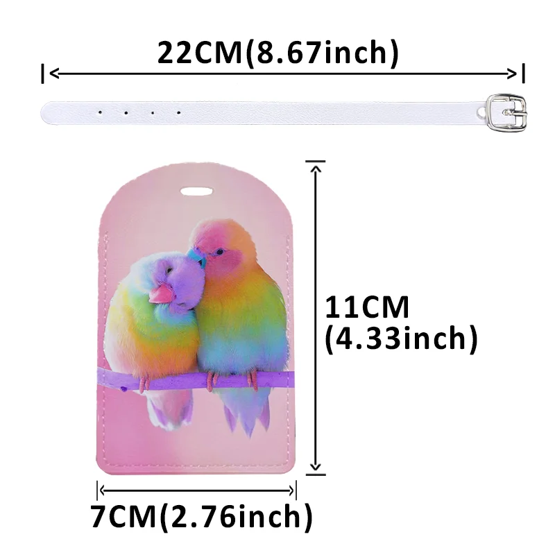 Cute Animals Unique Luggage Tags Personalized Airplane Travel Practical Accessories Cruise Travel Suitcase Tag Anti Lost