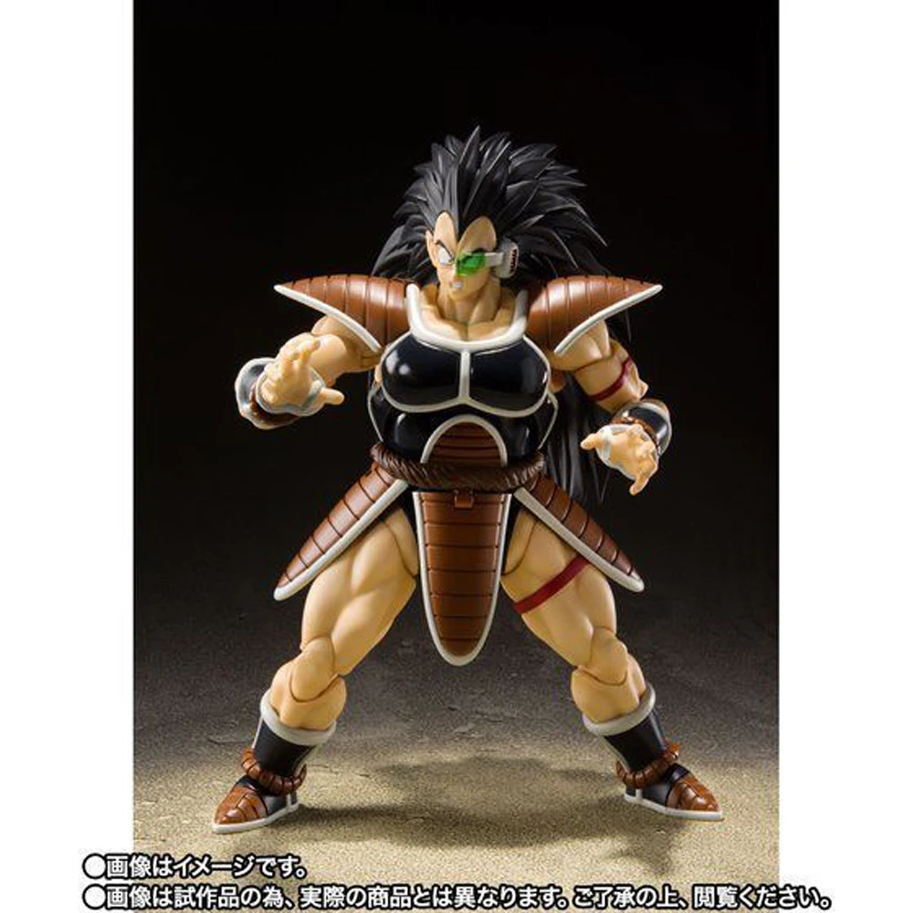 In magazzino originale Bandai shfiguards Dragon Ball Z Raditz Figure Anime Genuine Action Model Toy