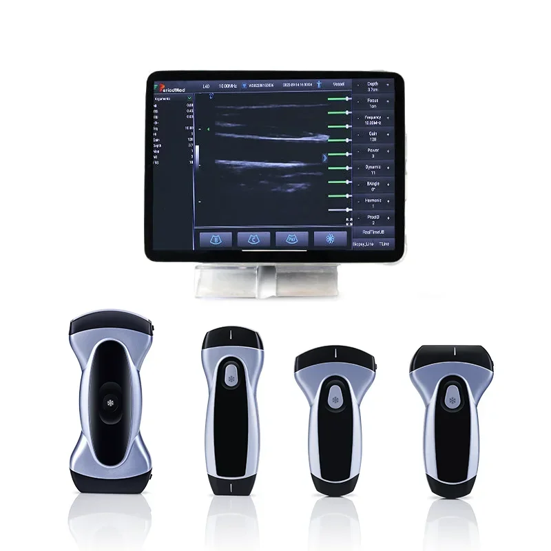 Periodmed handheld wireless echocardiography abdominal ultrasound probe machine portable echo color ultrasound