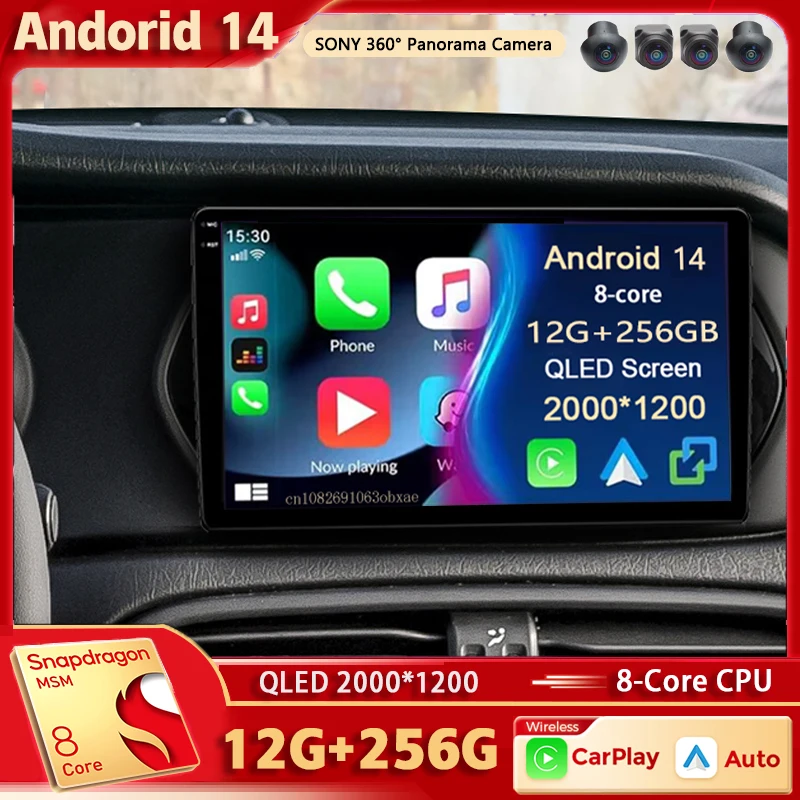 

Android 14 For Fiat Tipo Egea Dodge Neon 2015-2018 2K QLED Android Car Radio Multimedia Video Player BT Stereo CarPlay Head Unit