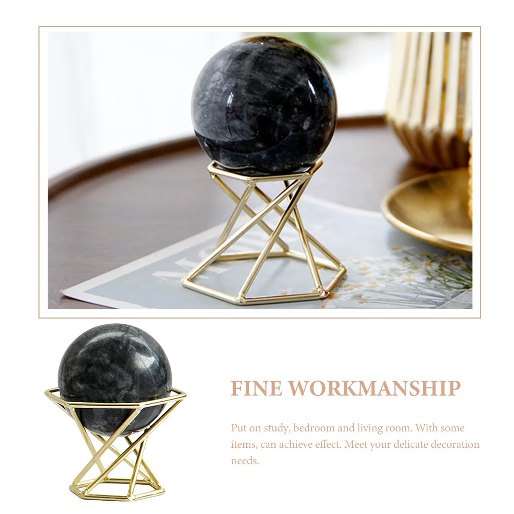 

Sphere Decor Home Crystal Decoration Decorations Ball Ornament with Stand Balls