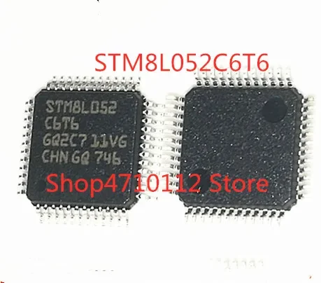 Free Shipping  10PCS/LOT NEW STM8L052C6T6 STM8L052 LQFP-48 16MHz/32KB