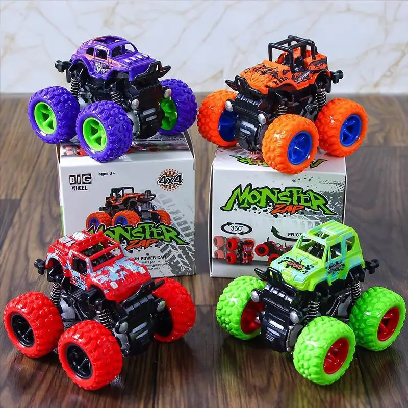 ألعاب Monster Truck التي تعمل بالاحتكاك الساخنة - مركبات الدفع والذهاب للأطفال، أفضل هدية لحفلات عيد الميلاد وأعياد الميلاد للبنين والبنات