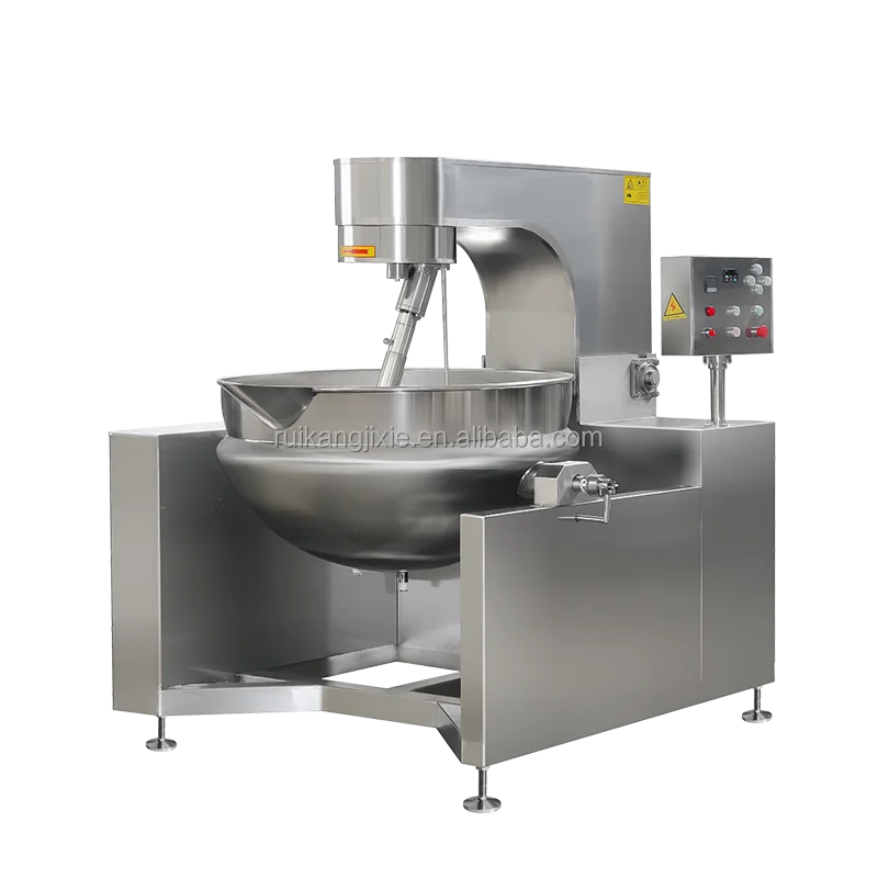 304 Stainless Steel Planetary Cooking Mixer Electrical Heating for Stir Fried Sugar and Sauce