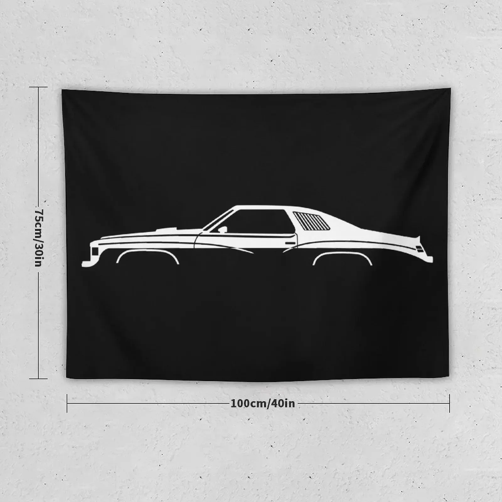 Muscle Car silhouette 1977 Tapestry Aesthetic Decoration Korean Room Decor Bathroom Decor Home Decor Aesthetic Tapestry