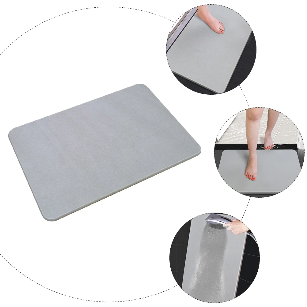 

Absorbent Non-Slip Floor Mat Diatom Ooze Material Quick-Drying Anti-Skid Bathroom Foot Mat For Home Living Room Bedroom