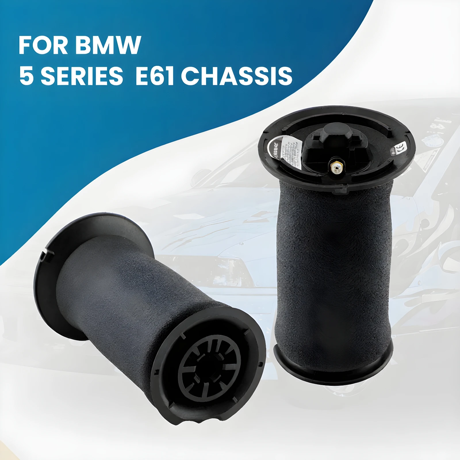 2x Suspensão a ar traseira para BMW 5er e60 e61 Touring 37126765603 37126765602 Bolsa de mola pneumática