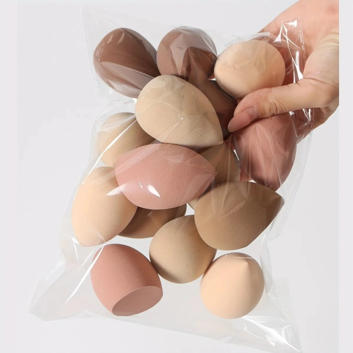 Ensemble d'éponges de maquillage Ombre, 5/10 pièces, mélangeur doux végétalien sans latex, fond de teint liquide à double usage, format voyage, pour tous types de peau