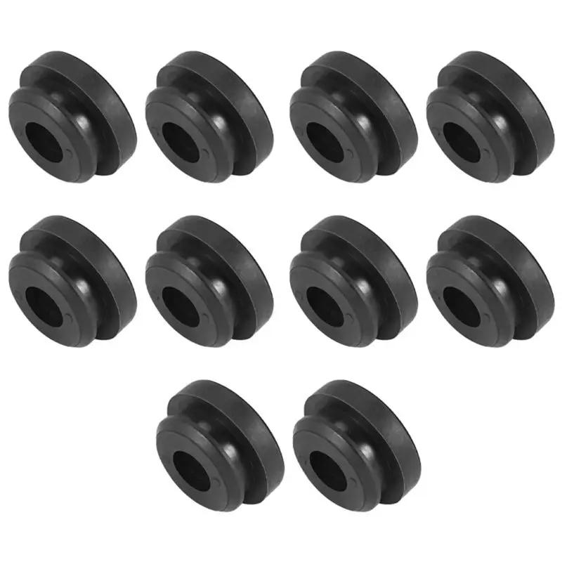 Classy-10Pcs Radiator Assembly Upper Insulator Mounts Bushing Rubber Black Fit For Honda Accord Civic 74173-SJ4-000