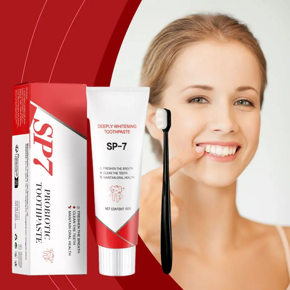 SP-7 Probiotic Toothpaste Oral Health Refreshing Breath Care Remover Cleaning Teeth Toothpaste Whitening Odor Teeth K8Z6