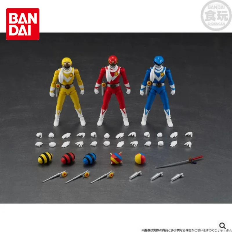 

Bandai Original Shodo Super Taiyo Sentai Sun Vulcan Anime Action Figures Toys for Boys Girls Kids Gift