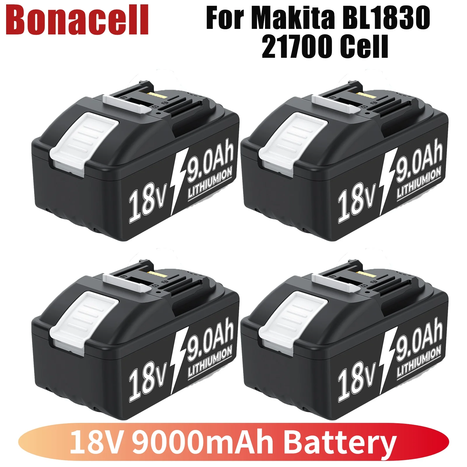 21700 cell for makita 18V 9000mAh battery compatible hammer drill/screwdriver/impact drill bl1830 bl1850 bl1860 tools batteries