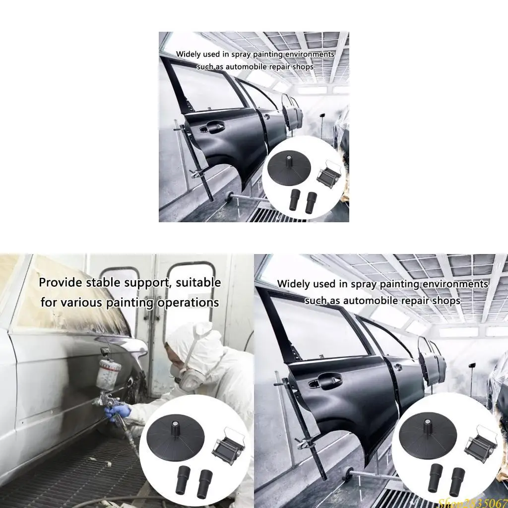 

Sprayer Work Painting Stand Support Set with Aluminum Build for Automotive Furniture Painting Enhances Efficiency Safety 831F
