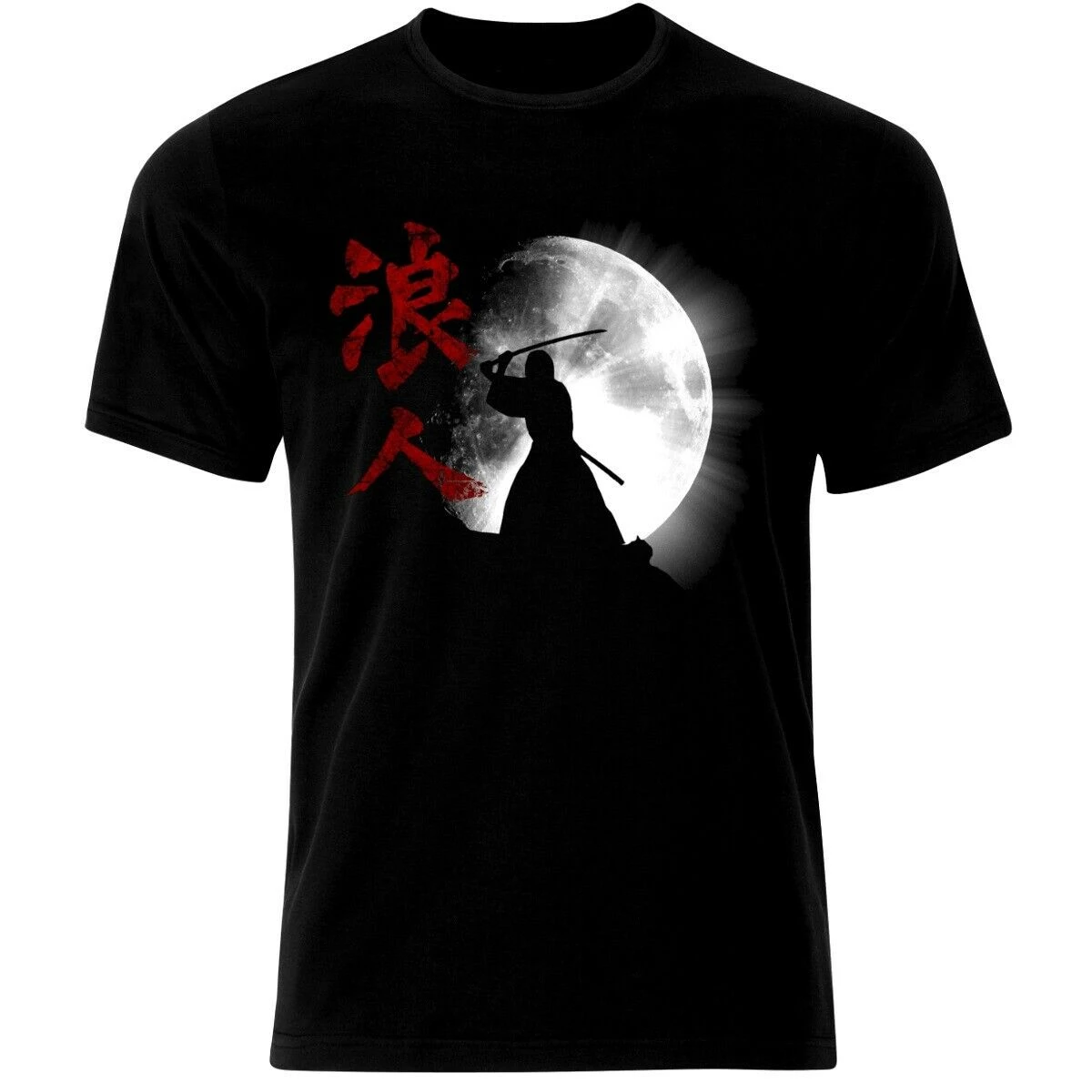 

Bushido Samurai Mask Sword Japanese Ronin Katana T-Shirt. Summer Cotton Short Sleeve O-Neck Mens T Shirt New S-3XL