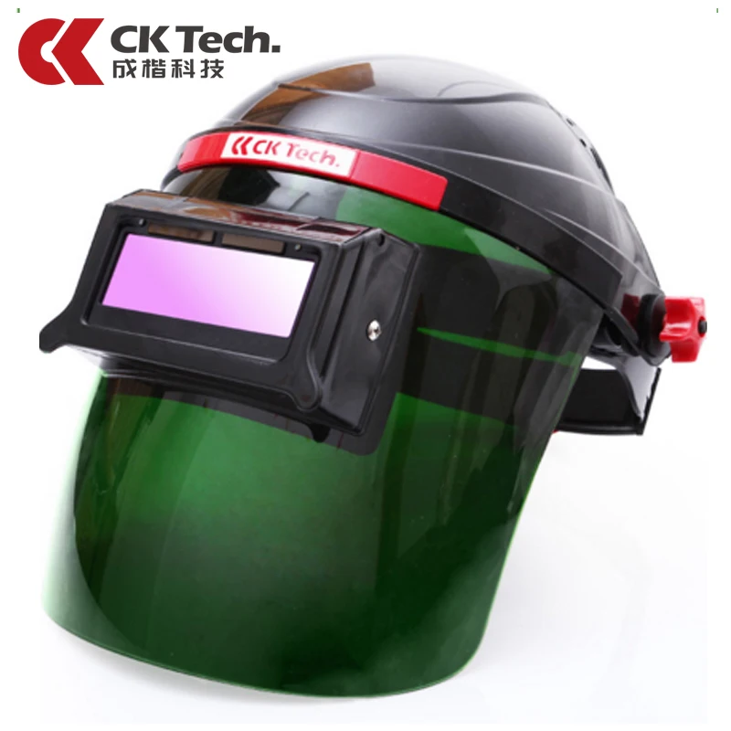 CK Tech. Solar Automatic Darkening Welding Mask Large View Solar Power Welding Helmet Anti-bake Face Protection Glasses