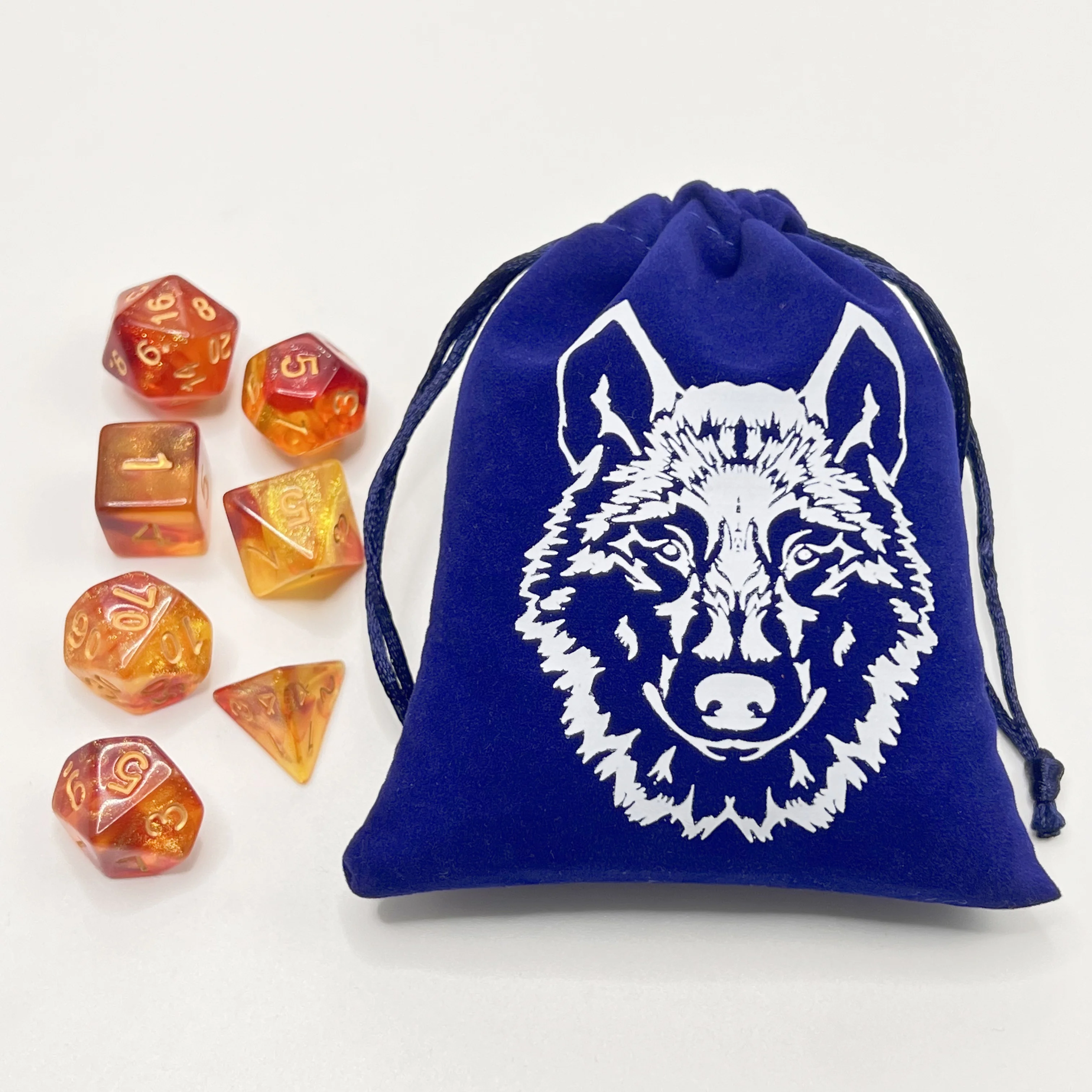 6pcs Dice Bag Dice Holder Role Game High Quality Velvet Drawstring Bag Jewelry Packing For Table Games Entertainment Board Games