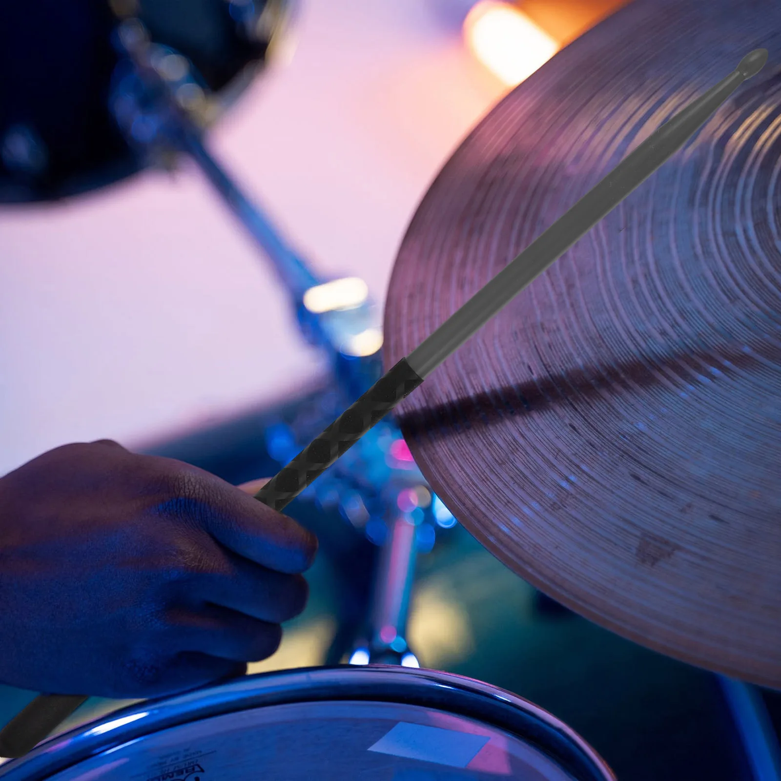 

3Pairs Drumsticks Percussion Sticks Nylon Non-Skid Covers Durable Versatile Comfortable Grip Drum Mallet Drum Sticks