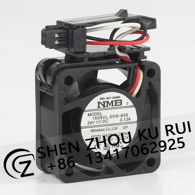 New original NMB 4CM AC EC 4020 Fanuc CNC machine tool 1608VL-05W-B69 40X40X20MM 3-wire cooling fan DC 24V 0.13A
