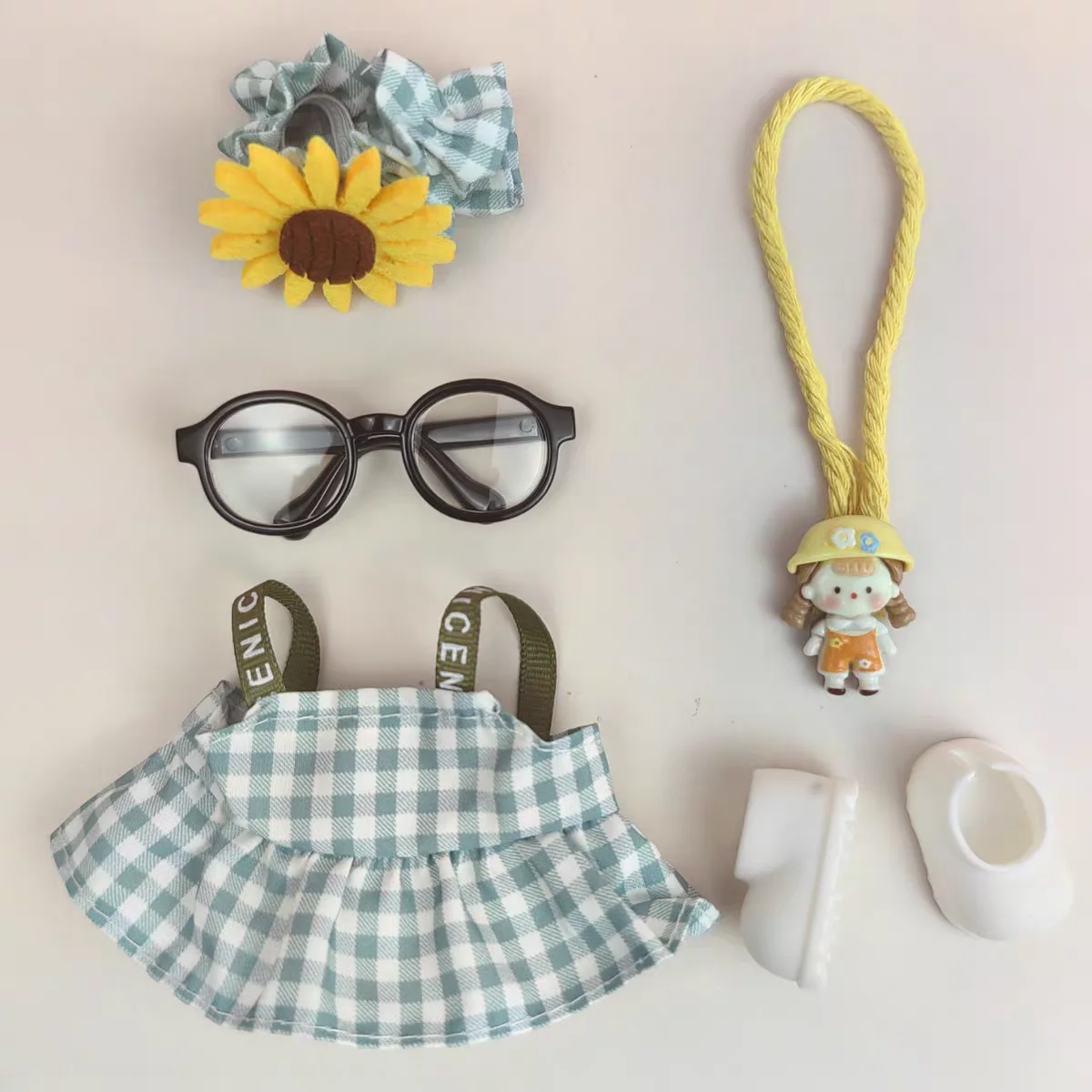 17 cm Nette Mini Plüsch Puppe Kleidung Outfit Zubehör Für Korea Kpop Exo Labubu Idol Puppen Rock Hut Kleidung DIY kinder Geschenk