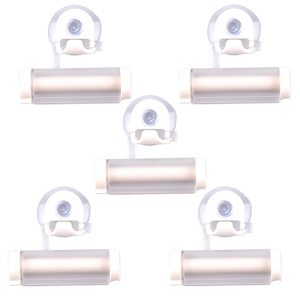 

5pcs Toothpaste Squeezer Manual Tube Extruder Reusable Bathroom Tool Multifunctional Plastic Squeezer Cream Foam Dispenser High