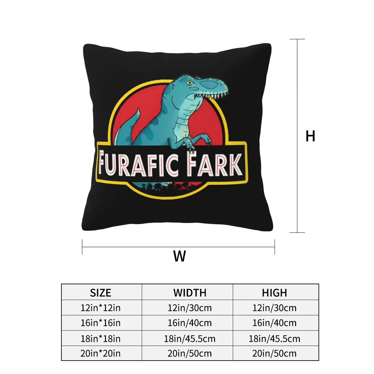 Furafic Fark Square Pillowcase Pillow Cover Cushion Zip Decorative Comfort Throw Pillow for Home Sofa