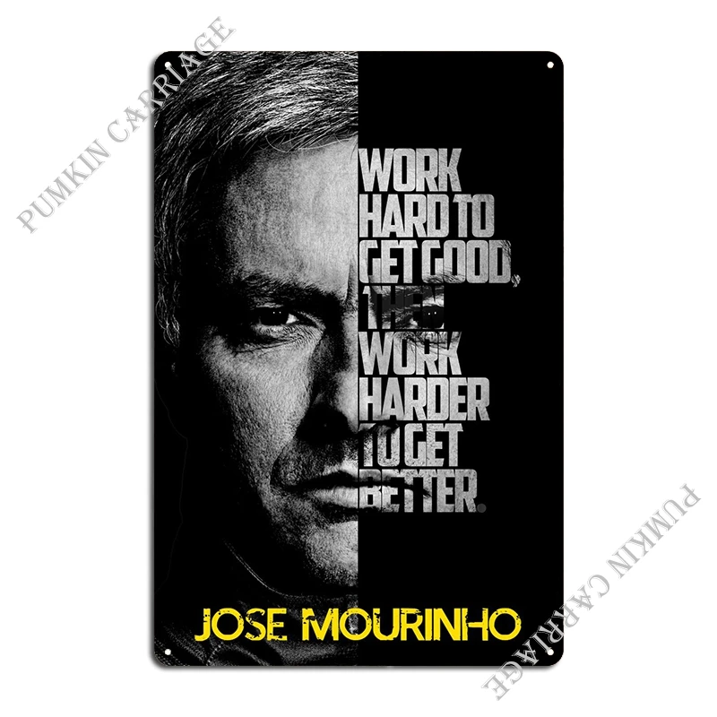 Jose Mourinho Metal Sign Create Club Bar Wall Mural Tin Sign Poster