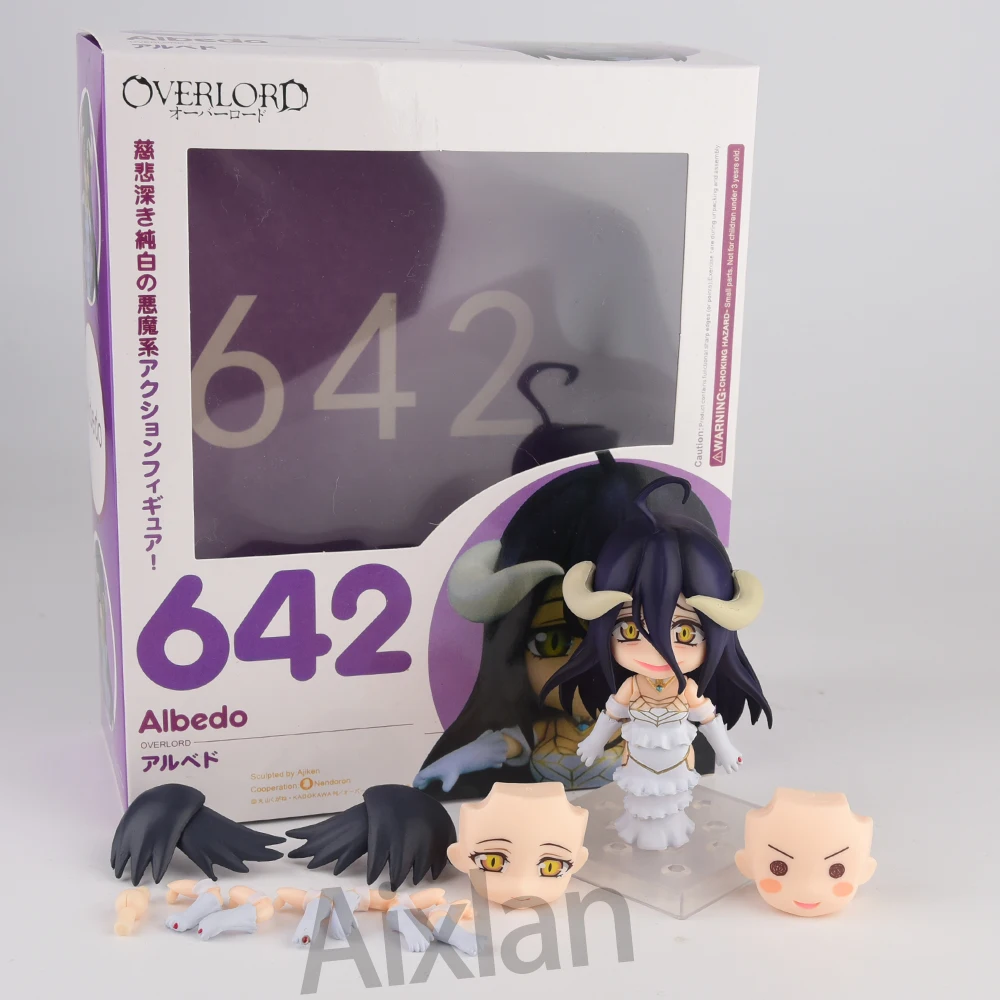 Overlord Albedo Figures 642# Anime OverLord Ainz OOal Gown Cute 631# Kawaii Super Hero Action Figure PVC Collection Figures