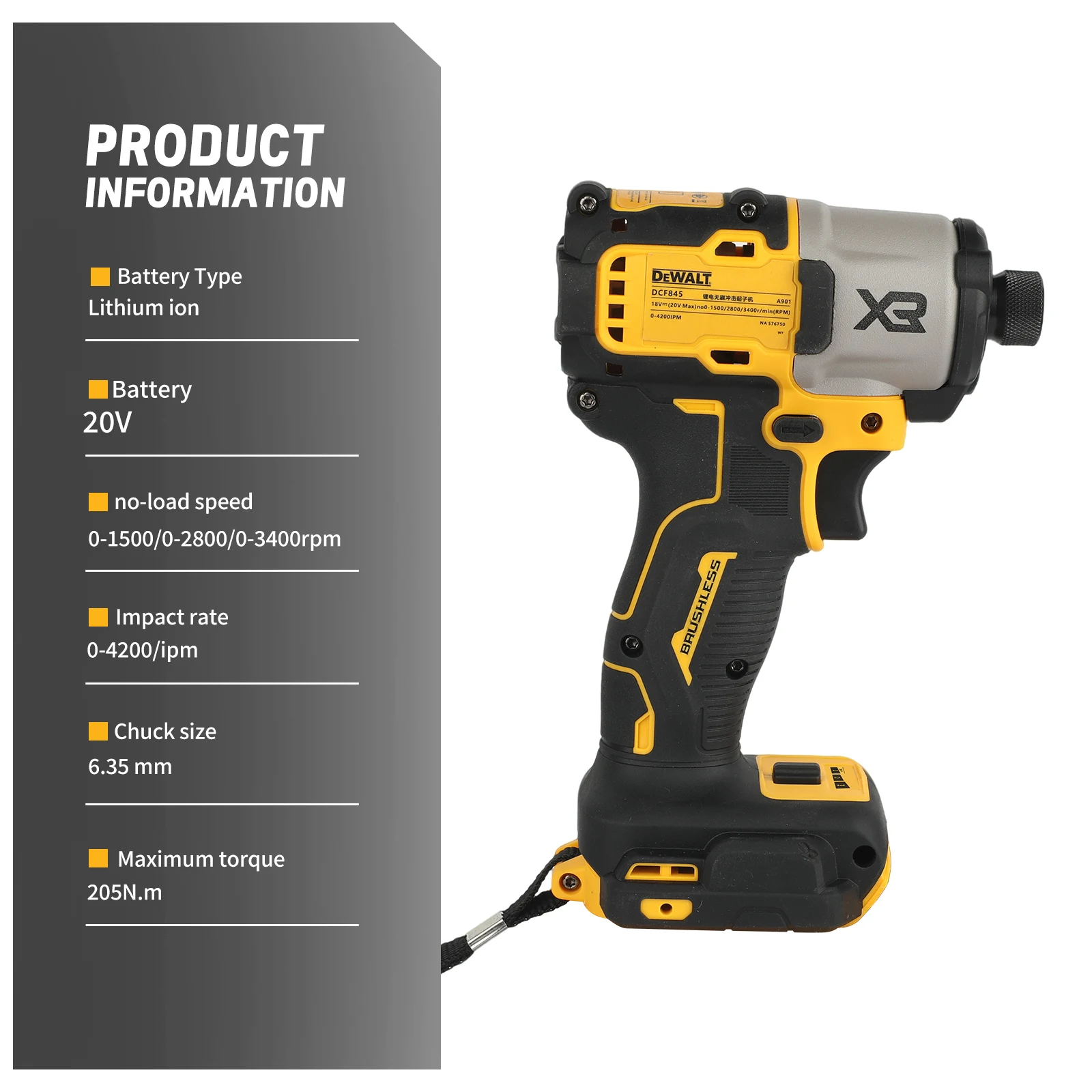 Dewalt DCF845 20V XR Akku-Schl – Dewalt Power Tools Xr Bewertung und Preis
