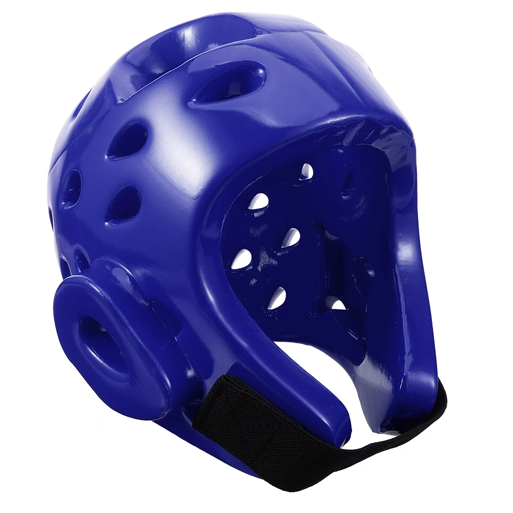 

Taekwondo Headgear Adjustable PU Sponge Soft Padding Boxing Sparring Karate Protective Gear Boxing Sparring Headgear