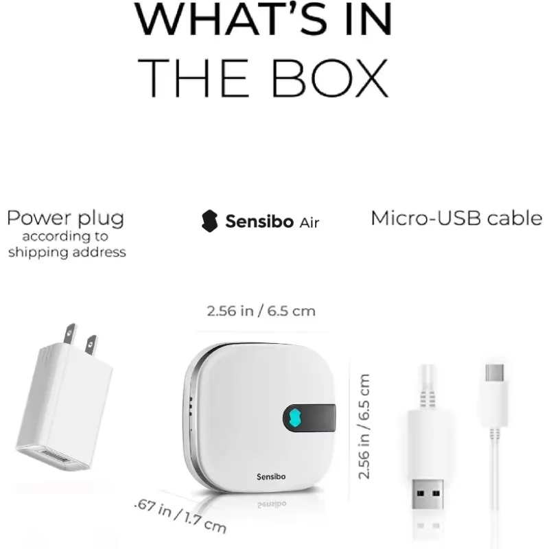 Sensibo Air - Smart Air Conditioner Controller. 60-Seconds Installation. Compatible with Google, Alexa, Apple HomeKit & Siri