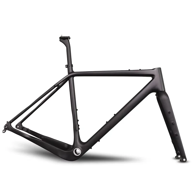 ICAN GJ02 Gravel Disc Brake Carbon Cyclocross Bike Bicycle Frame Internal Cable Routing Max Tire MTB 29er x 1.95 Road 700Cx45mm