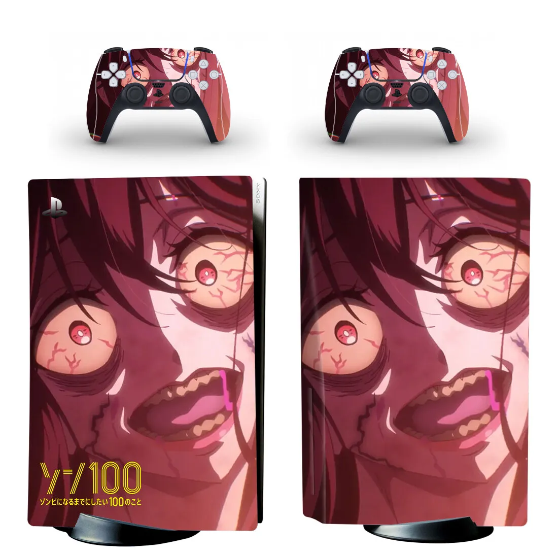 Zom 100 Bucket List of the Dead PS5 Disc Skin Sticker Protector Decal Cover for Console Controller PS5 Disk Skin Sticker Vinyl