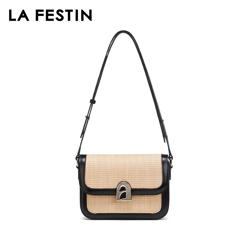 LA FESIN Original Brand Women\'s bag Fashion Designer Shoulder Bag 2024 New Crossbody Bag Luxury Bag Square Bag