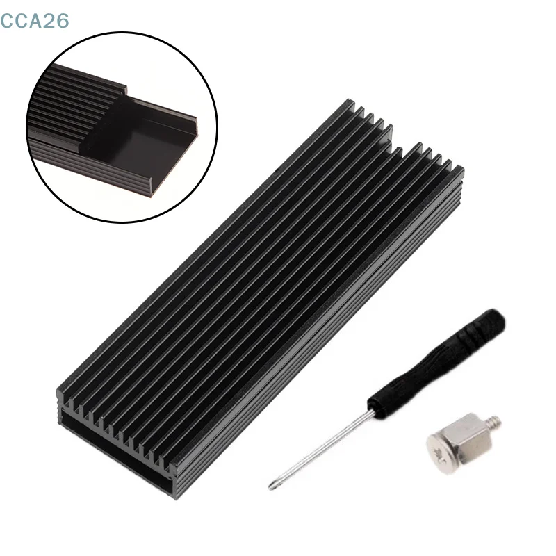 1 Set M2 2280 SSD Hard Disk Aluminum Heatsink Heat Dissipation Radiator With Thermal Pad For M.2 SSD NVMe Heat Sink