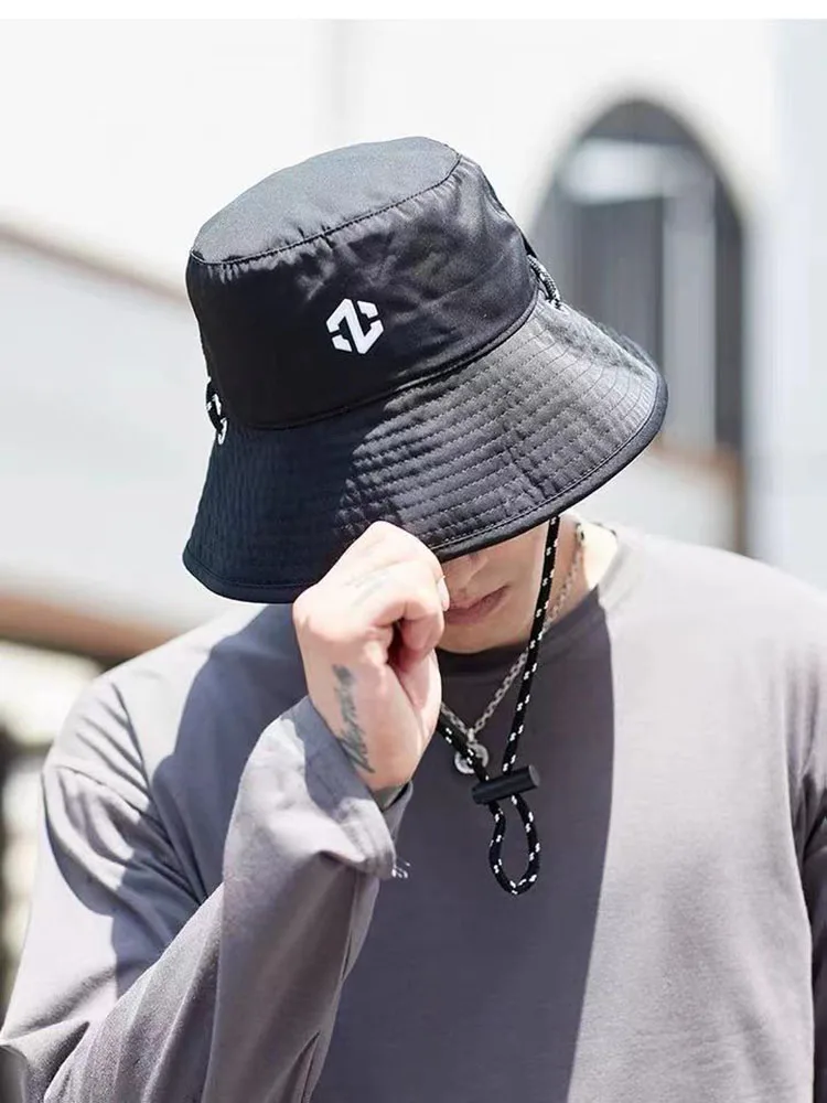 Plus Big Size 56-62cm Bucket Hats for Men Summer Panama Breathable Sunscreen Sun Hats Male Outdoor Fishing Caps Windrope