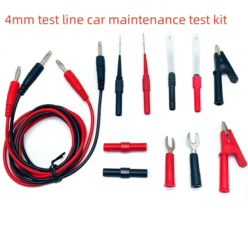 New! Series Multimeter Test Lead kit 4mm Banana Plug Cable Test Hook Clip Probe Alligator Clip Automotive Tool Kit