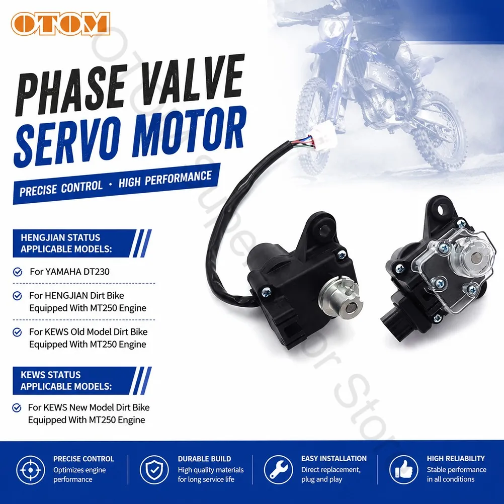 

DT230 MT250 Motorcycle Phase Valve Servo Motor Engine Parts For YAMAHA LONCIN KEWS Accessories Motocross Pit Dirt Bikes