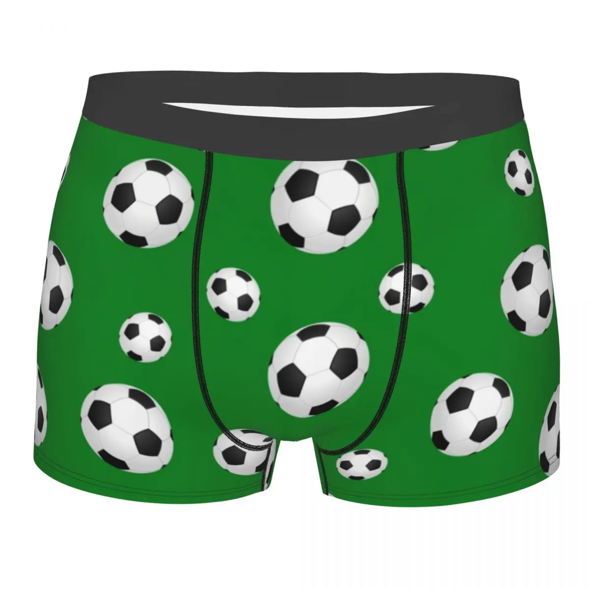 Custom Soccer Balls Lover Football Pattern Boxer Shorts For Homme 3D Print Sports Gift Underwear Panties Briefs Soft Underpants