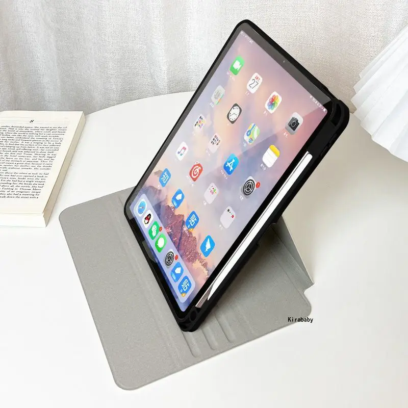 Kawaii Miffy Tablet Case with 720° Rotation for IPad 2026