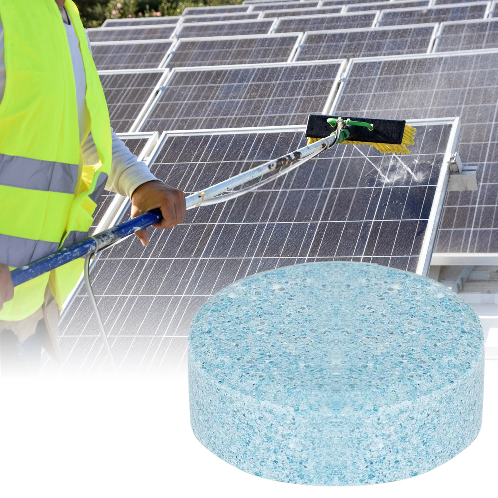 Solar Panel Cleaner Tablets Strong Cleaning Tablets For Machines Washing Equipment Tool Professional Solution Odor Free Easy