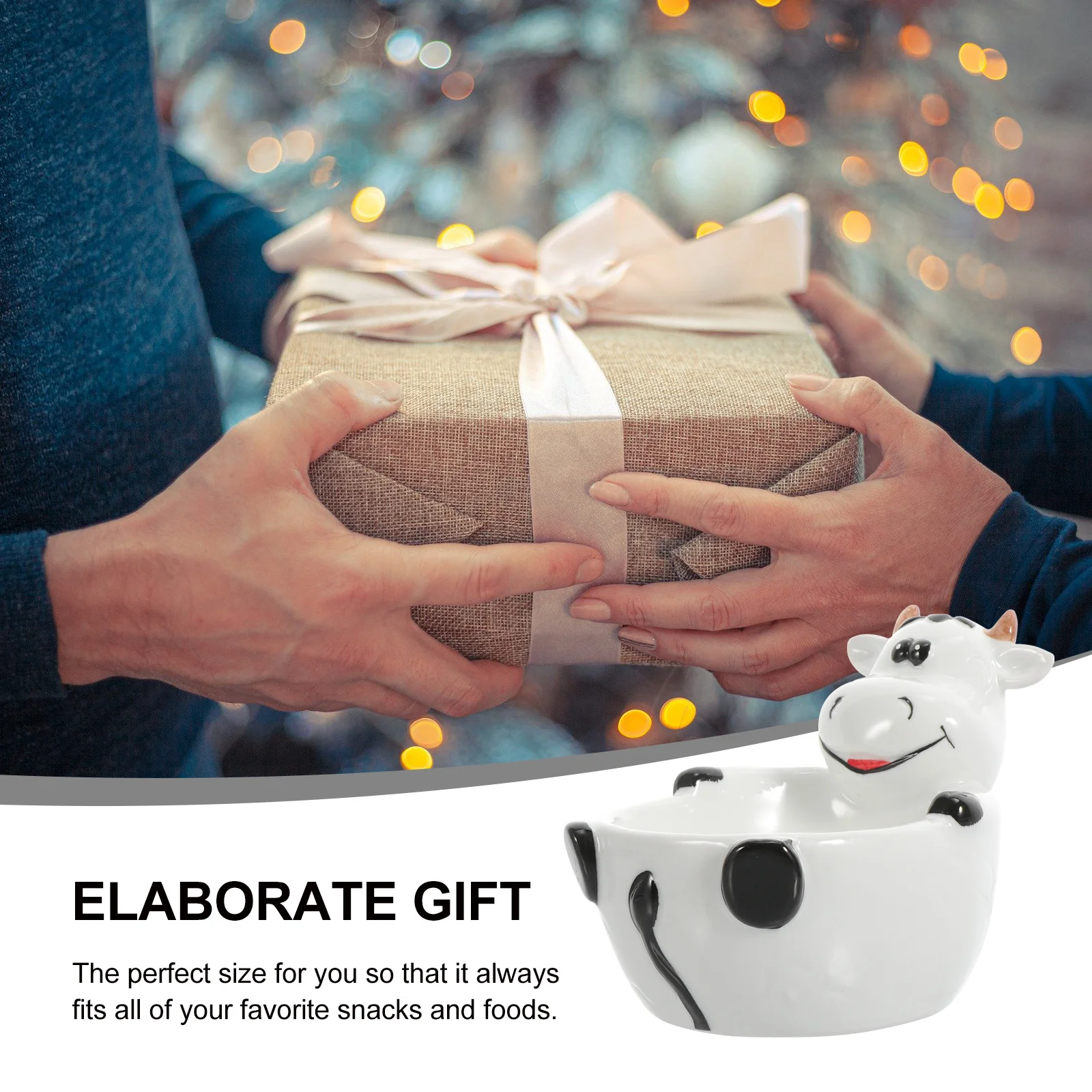 

1Pcs Children Ceramic Bull Bowl Creative Cartoon Animal Design Perfect Size Fruit Salad Dessert Oatmeal Bowl Heat Resistant