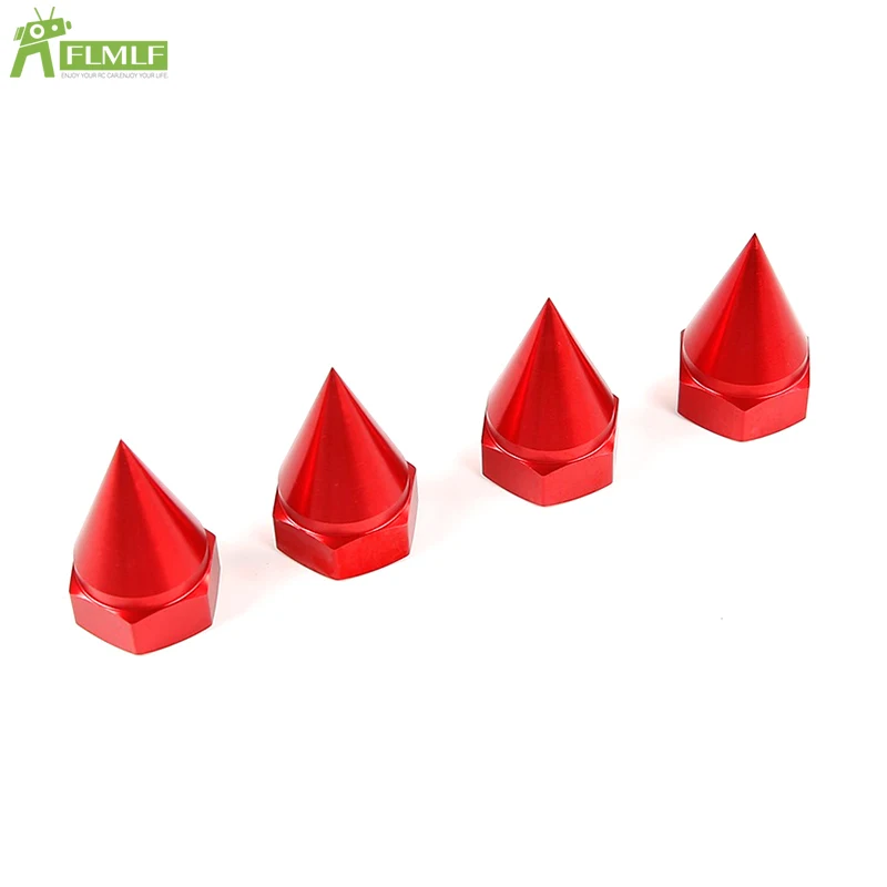 Alloy CNC Sharp Thorn Vertebral Locking Dust Proof Wheel Nut Cap for 1/5 HPI ROFUN ROVAN KM BAJA 5B 5T 5SC Rc Car Toy Game Parts